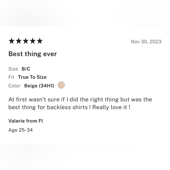 PINK Victorias Secret Backless Strapless Bra Lightly Lined Size B/C in Beige - Picture 11 of 12